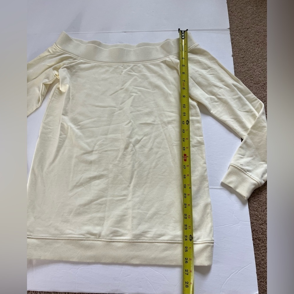 Daily Ritual Cream Off White Boat Neck Top Size Small - Picture 8 of 8